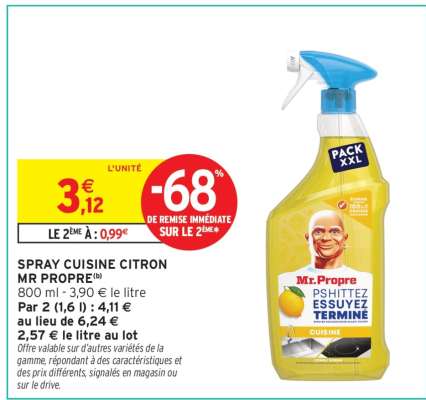 SPRAY CUISINE CITRON MR PROPRE