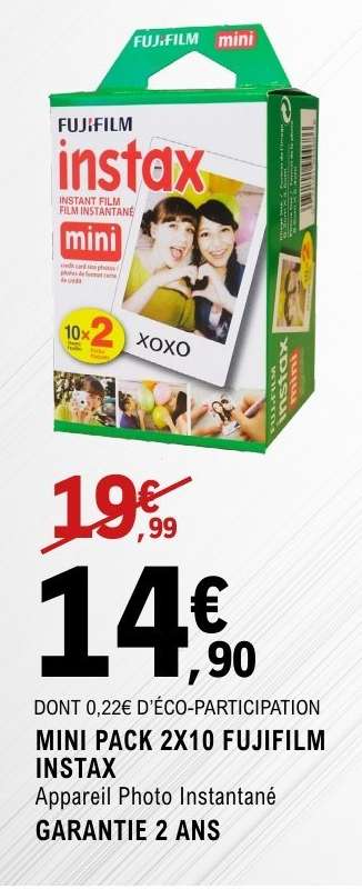 MINI PACK 2X10 FUJIFILM INSTAX