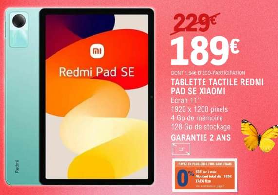 TABLETTE TACTILE REDMI PAD SE XIAOMI