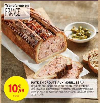 PÂTÉ EN CROUTE AUX MORILLES