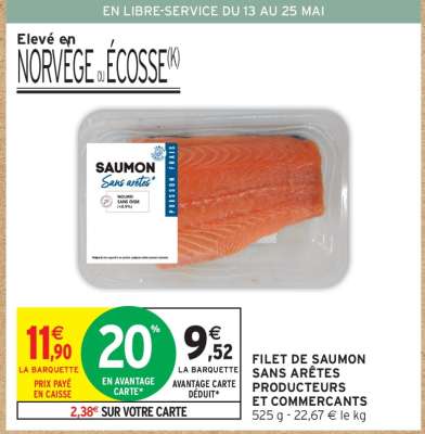 Saumon sans arêtes