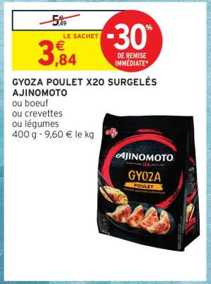 Gyoza Poulet X20 Surgelés Ajinomoto