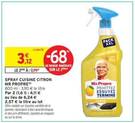 SPRAY CUISINE CITRON MR PROPRE