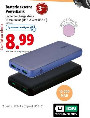 Batterie externe Powerbank