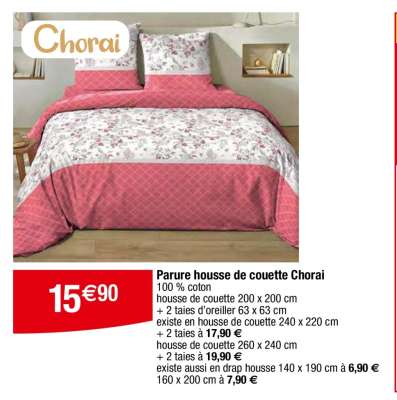 Parure housse de couette Chorai