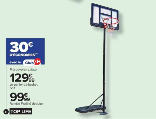 Le panier de basket