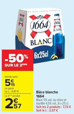 BIÈRE BLANCHE 1664