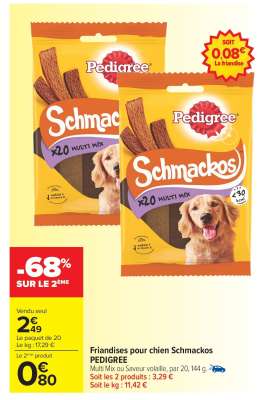 Friandises pour chien Schmackos PEDIGREE