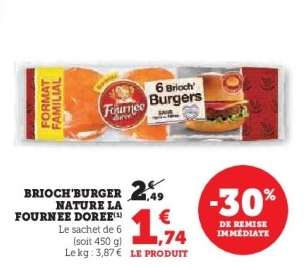 BRIOCH'BURGER NATURE LA FOURNÉE DORÉE