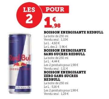 Boisson Energissante Redbull