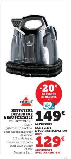 Nettoyeur Détacheur à Eau Portable