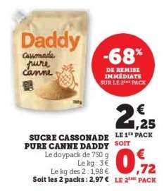 Sucre Cassonade Pure Canne Daddy
