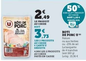 Rôti de Porc U