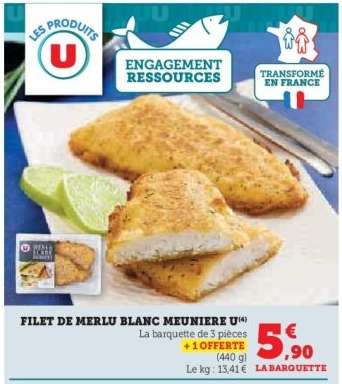FILET DE MERLU BLANC MEUNIÈRE U