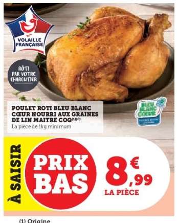 Poulet Rôti Bleu Blanc Cœur