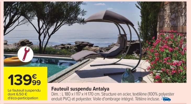 Fauteuil suspendu Antalya