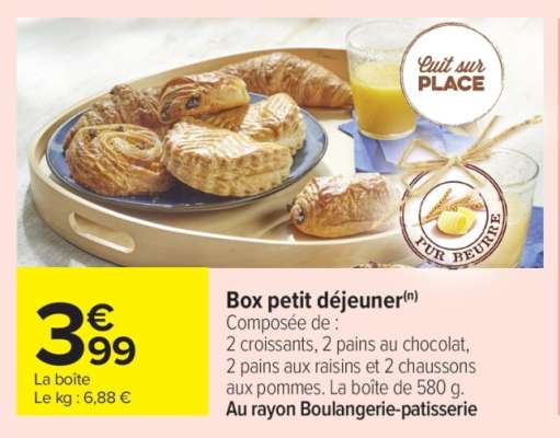 Box petit déjeuner
