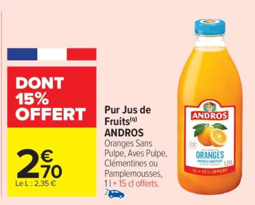 Pur Jus de fruits ANDROS