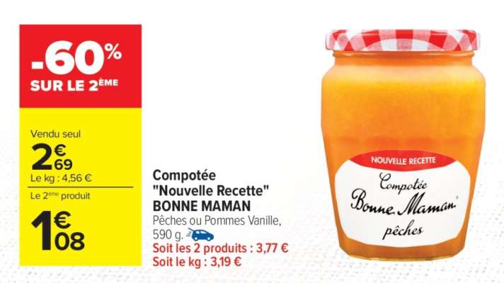 Compotée "Nouvelle Recette" BONNE MAMAN