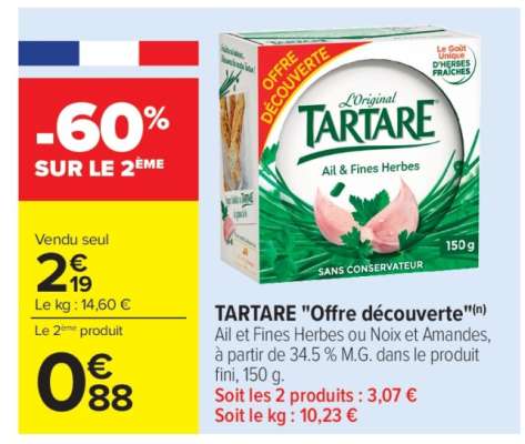 TARTARE "Offre Découverte"