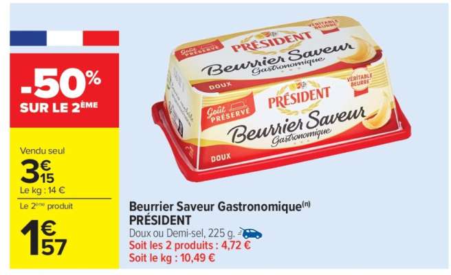 Beurrier Saveur Gastronomique Président