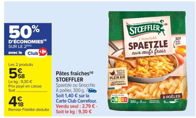Pâtes fraîches STOEFFLER