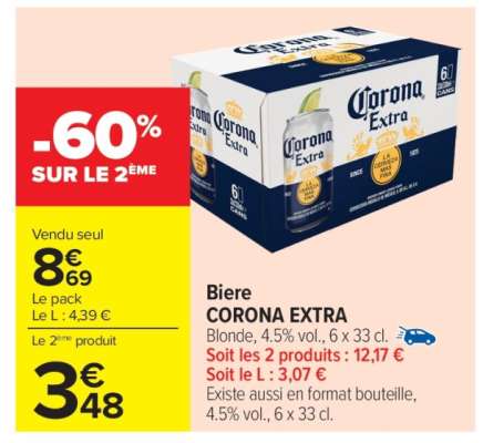 Bière Corona Extra*