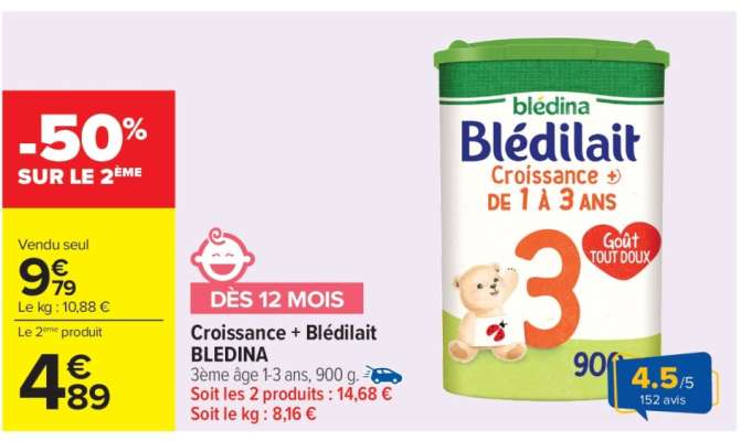 Blédilait Croissance