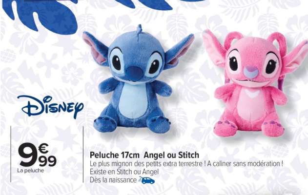 Peluche 17cm Angel ou Stitch