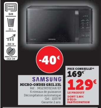 Samsung Micro-ondes Gril 23L