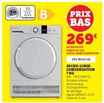 SECHE-LINGE CONDENSATION 7 KG