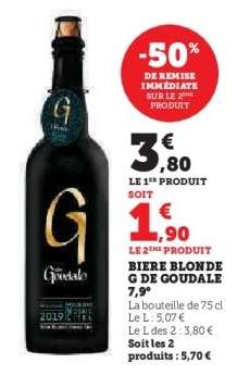 Bière Blonde G de Goudale