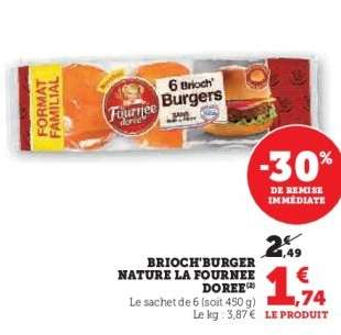 BRIOCH'BURGER NATURE LA FOURNÉE DORÉE