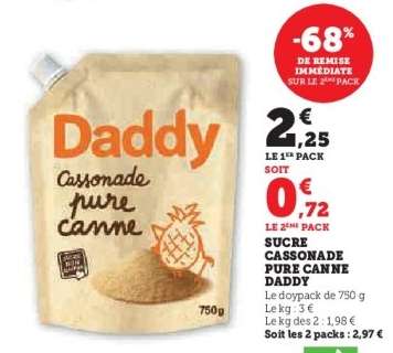 Sucre Cassonade Pure Canne Daddy