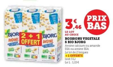 BOISSONS VEGETALES BIO BJORG