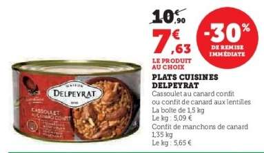 Plats Cuisinés Delpeyrat