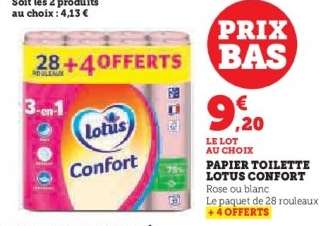 Papier Toilette Lotus Confort