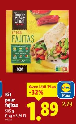 Kit pour fajitas