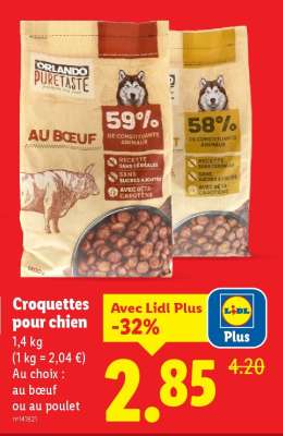 Croquettes pour chien