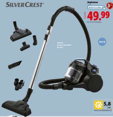 Aspirateur SilverCrest