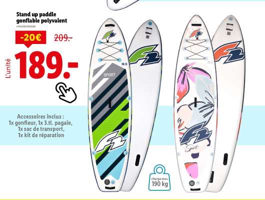 Stand up paddle gonflable polyvalent