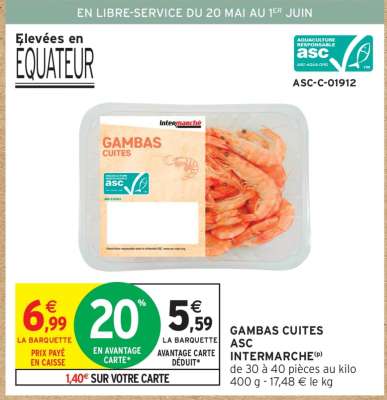 Gambas Cuites ASC