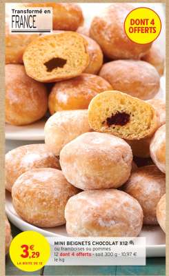 MINI BEIGNETS CHOCOLAT X12