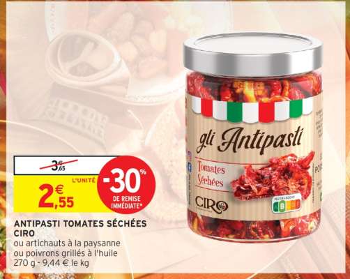 ANTIPASTI TOMATES SÉCHÉES CIRO
