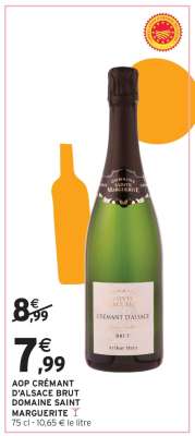 AOP CRÉMANT D'ALSACE BRUT DOMAINE SAINT MARGUERITE