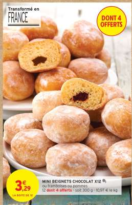 MINI BEIGNETS CHOCOLAT X12