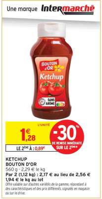 Ketchup Bouton d'Or