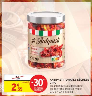 ANTIPASTI TOMATES SÉCHÉES CIRO