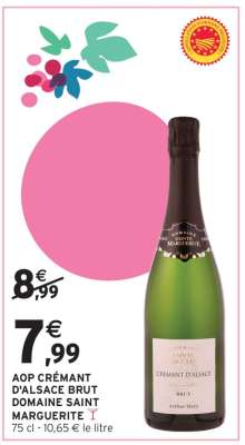 AOP CRÉMANT D'ALSACE BRUT DOMAINE SAINT MARGUERITE