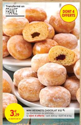 MINI BEIGNETS CHOCOLAT X12